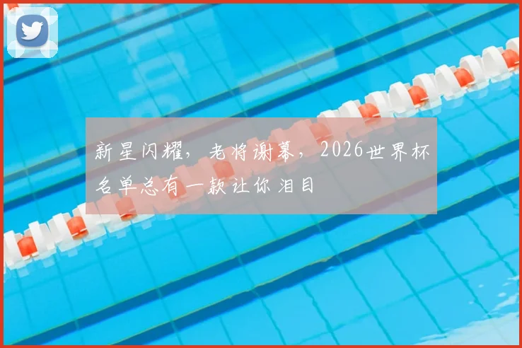 新星闪耀,老将谢幕,2026世界杯名单总有一款让你泪目